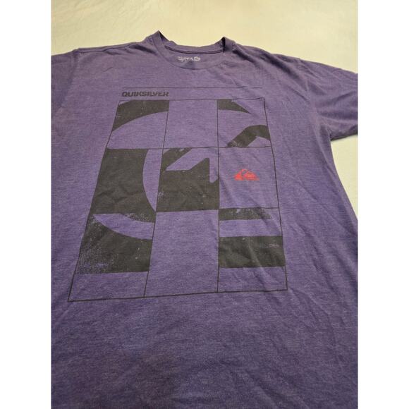 Quicksilver Men's Size Large Vintage Short Sleeve Purple T-Shirt - Picture 2 of 5